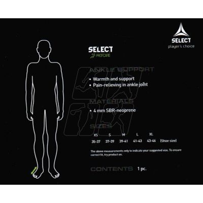 2. Select 6100 ankle protector