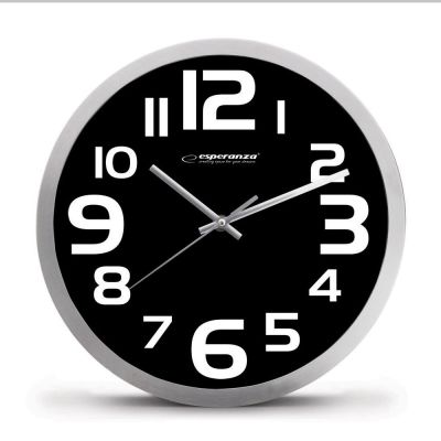 3. ESPERANZA WALL CLOCK ZURICH BLACK EHC013K