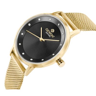 2. Giewont Sapphire Gold Black Women's Watch GW4130-B3