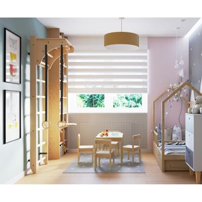 19. LADDER WITH WOODEN BAR AND ACCESSORIES BENCHK 112+A204