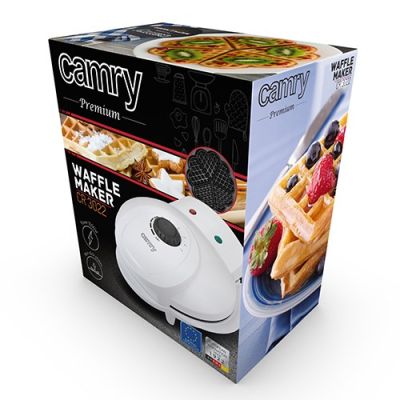 8. Camry CR 3022 Waffle Maker 5 Waffle(s) Black, White 1000 W