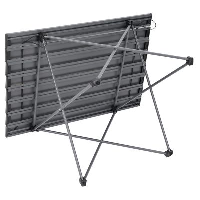 6. FOLDING TABLE 68x46x40CM GREY ALUMINUM IN A COVER