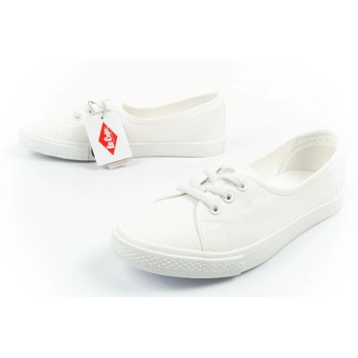 8. Lee Cooper shoes women's sneakers sporty white slip-on ballet flats