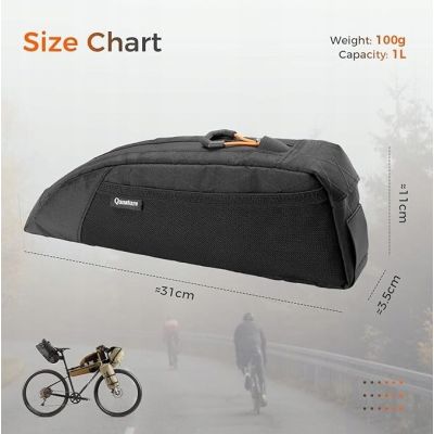 3. Qunature khaki 1l bike frame bag