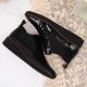 54. Rieker W R474 snakeskin leather ankle boots black