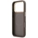 7. Guess 4G PU Triangle Logo & Stand Camera MagSafe Case for iPhone 18 Pro Max / 17 Pro Max – brown
