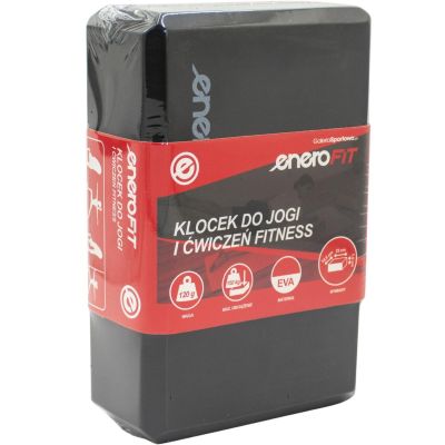 4. BLOCK CUBE FOR EXERCISE YOGA PILATES FITNESS BLACK ENERO FIT