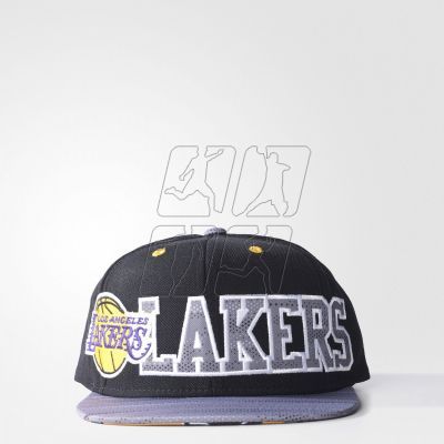 2. Adidas Los Angeles Lakers Flat Cap AY6128