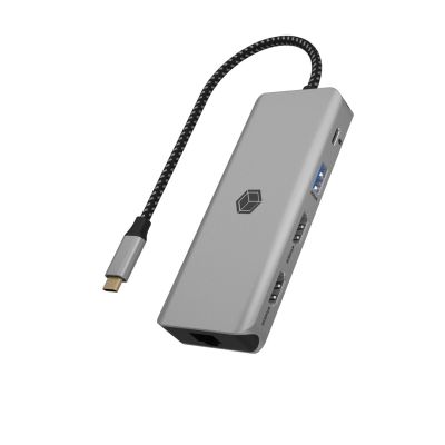 2. ICY BOX IB-DK4012-CPD Wired Docking Station USB 3.2 Gen 1 (3.1 Gen 1) Type-C Anthracite, Black