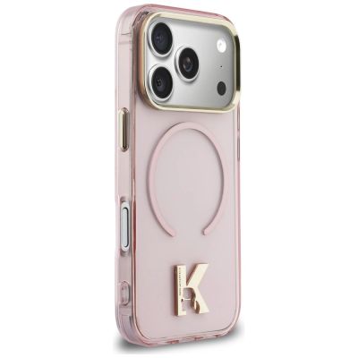 4. Karl Lagerfeld IML K Head Logo MagSafe Case for iPhone 17 Pro - Pink