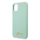 3. Guess GUHCN58LSLMGG iPhone 11 Pro green/green hard case Silicone Vintage Gold Logo