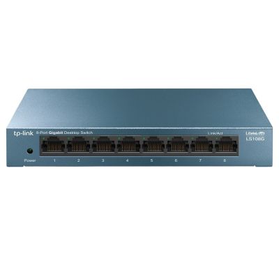 10. Switch TP-LINK TL-LS108G (8x 10/100/1000Mbps)