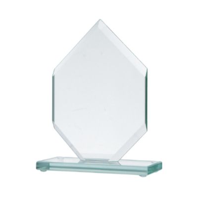 2. Glass trophy with a broken base