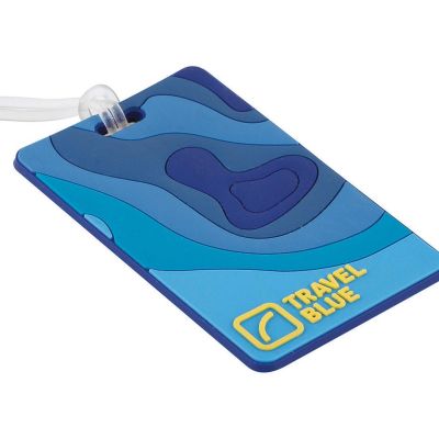 2. TRAVEL BLUE LUGGAGE TAG MAP