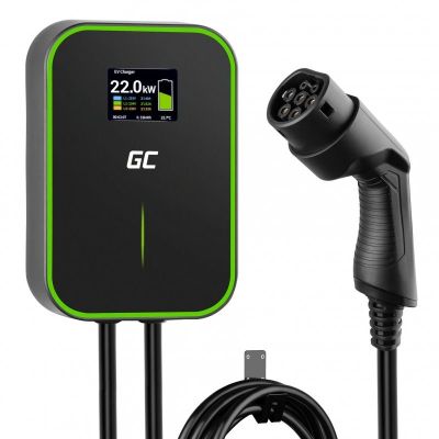 6. Green Cell EV PowerBox 22kW wallbox charger with cable