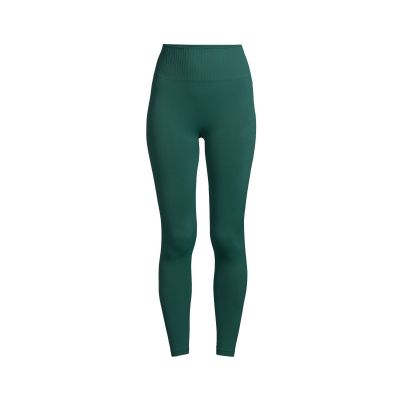 CASALL Seamless Graphical Rib High Waist Tights green