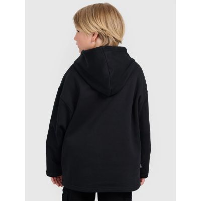 7. Boy's sweatshirt with hood, open, 4F 4FJRAW25TSWSM2345-20S