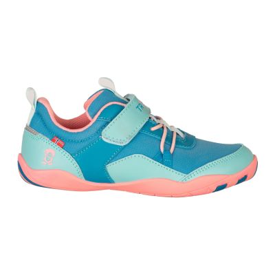 8. Trollkids Skaland Barefoot Hiker Shoes Harbor Blue/Aquamarine Mist/Pink Peony