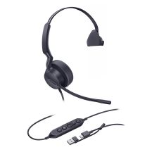Yealink UH42 Mono Teams USB-C/A Headset Wired Headband Office/Call Center USB Type-C / USB Type-A Black
