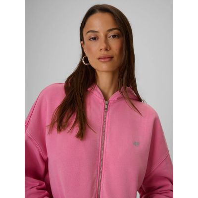 5. Women's oversize sweatshirt with hood 4F 4FRSS26TSWSF3189-55S
