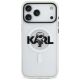 3. Karl Lagerfeld IML Karl Sketch Logo MagSafe Case for iPhone 17 Pro Max - Transparent