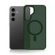 2. 3mk Smoke MagCase for Samsung Galaxy S25 - Green-Translucent
