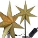5. DECORATIVE STAR WITH LED ILLUMINATION, height: 65CM, CHAMPAGNE