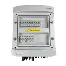 Hermetic IP65 EMITER DC connection switchboard with Noark 1000V DC surge arrester type 1+2, 5x PV string, 5x MPPT