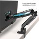 13. ONKRON G90-B Tilt and swivel desk mount for 13"-34" monitors, max 10 kg, with rotation, black