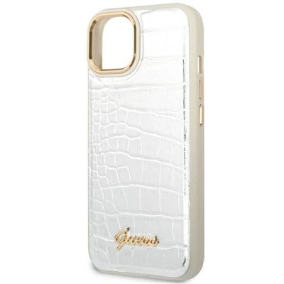 6. Guess GUHCP14SHGCRHS iPhone 14 6.1 "silver / silver hardcase Croco Collection