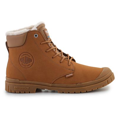 7. Palladium sp20 Cuff Leather Waterproof WL M 79067-257-M Mahogany shoes
