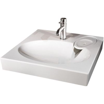 WASHBASIN CLARO+SIPHON+HANGERS 60X60CM