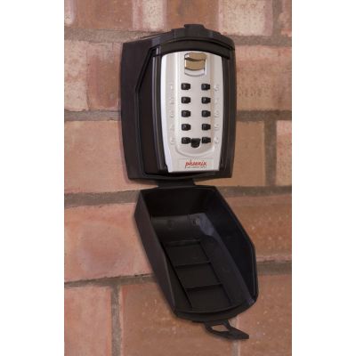 5. Phoenix Safe Co. KS0003C Key Cabinet Metal Black, Silver