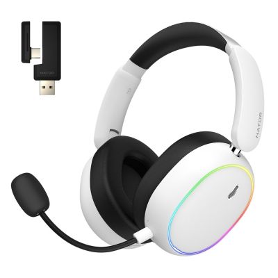 Hator Phoenix 2 Wireless Gaming Headphones White