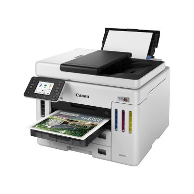 23. Canon MAXIFY GX 7150 Printer, Inkjet, Color Printing, 600 x 1200 DPI, A4, Direct Print, White