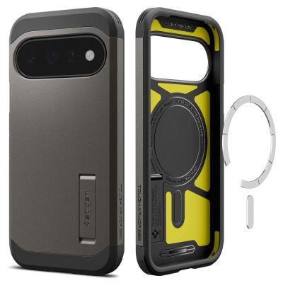 3. Spigen Tough Armor Mag MagSafe Case for Google Pixel 11 - Dark Gray