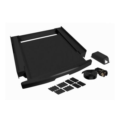 2. Washer-dryer connector with drawer and belt, black