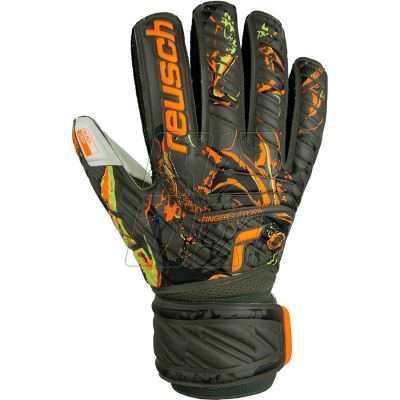 2. Reusch Attrakt Grip Finger Support M 53 70 010 5556 goalkeeper gloves