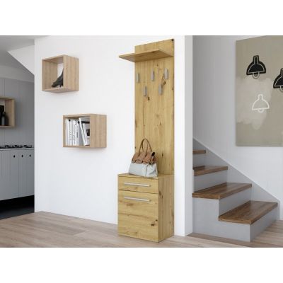 2. DUO ARTISAN OAK SHOE CABINET HANGER