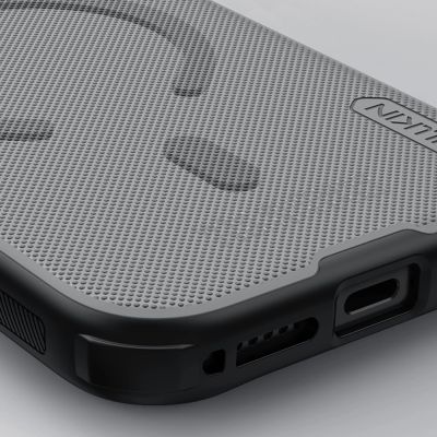 8. Nillkin Super Frosted Shield Pro MagSafe Compatible Case for iPhone 17 Pro - Transparent Black