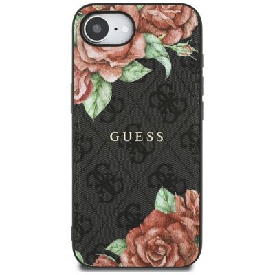3. Guess 4G Flowers Print MagSafe case for iPhone 16e - black