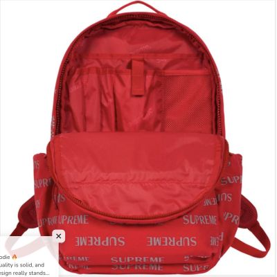 4. Supreme Backpack Red Backpack Reflective – FW26B3-RED