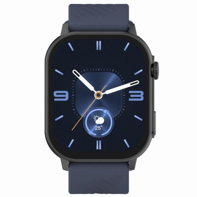6. GRAVITY GT15-12 Women's Smartwatch Navy Blue Silicone Strap + Black Bracelet
