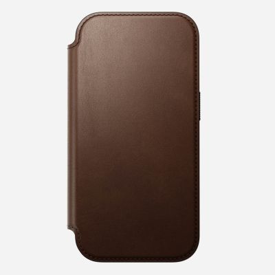 6. Nomad Modern Leather Folio Cell Phone Case 16 cm (6.3") Brown