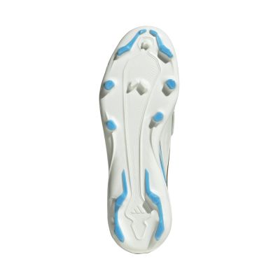 6. Adidas F50 Messi League LL FG Kids' Soccer Shoes White and Blue IH1907