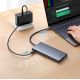 11. HUB Baseus PortalJoy Series 13in1 USB-C - 2x HDMI / DP / VGA / USB-A 3.1 / USB-C 3.1 / USB-A 2.0 / PD / RJ45 / SD / TF / AUX - gray