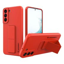 Wozinsky Kickstand Case silicone case with stand for Samsung Galaxy S22+ red