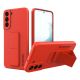 Wozinsky Kickstand Case silicone case with stand for Samsung Galaxy S22+ red