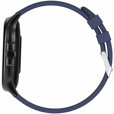 7. GRAVITY GT12-2 Women's Smartwatch Navy Blue Silicone Strap + Black Bracelet