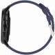 7. GRAVITY GT12-2 Women's Smartwatch Navy Blue Silicone Strap + Black Bracelet